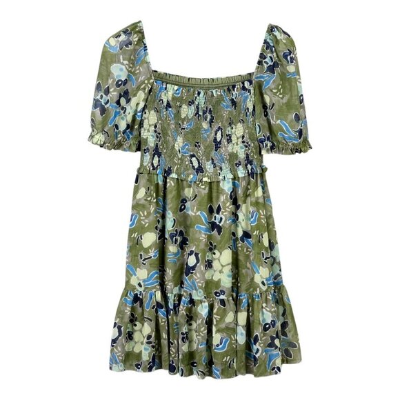 Aritzia Wilfred Laken Short Sleeve Floral Dress - Picture 3 of 13